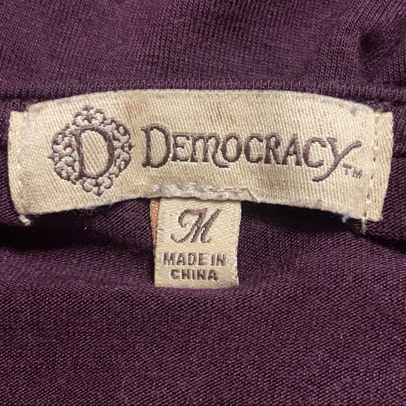 Democracy Long Sleeved Top M - Picture 2 of 4